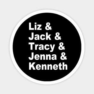 30 Rock Character Names Magnet